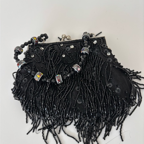 Kiss Lock Crossbody & Handbag Beaded pouch Rhinestone - Picture 3 of 10